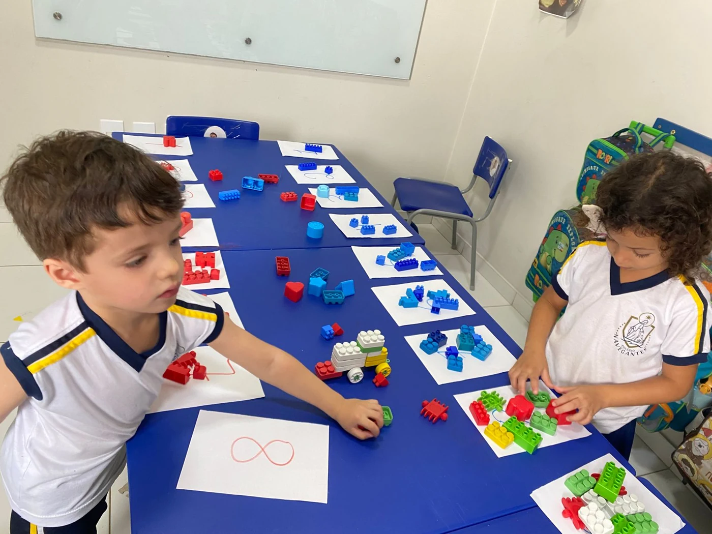 Atividade com blocos e números